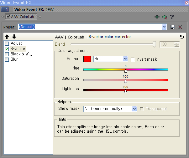 AAV ColorLab للسوني فيجاس 00