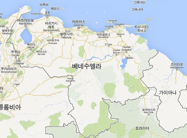 베네수엘라 지도와 엔젤폭포(앙헬폭포) : 네이버 블로그