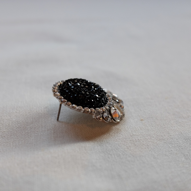 Black Label Party Queen Bold Cubic Earring Big Ear